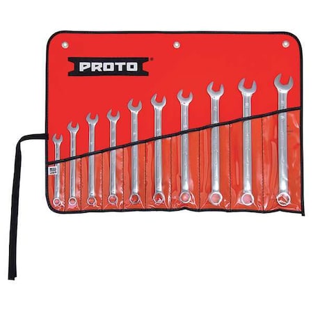 Combo Wrench Set Metric 6 Pt 10 PC by USA Proto Combination Wrench Sets