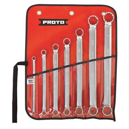 Box End Wrench Set 1/4" to 1" 7 pcs. by USA Proto Combination Wrench Sets