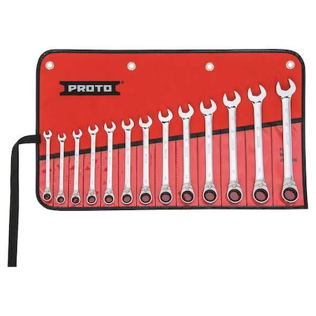 Ratcheting Wrench Set Combination Type JSCVMT 13S by USA Proto Ratcheting Wrench Sets