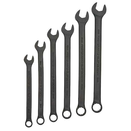 Combo Wrench Set Std Metric 12 Pt 6 PC by USA Proto Combination Wrench Sets
