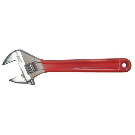 Adj. Wrench 12" 1 1/2" Cap. Chrome Type AW 12 by USA Jonard Adjustable Wrenches