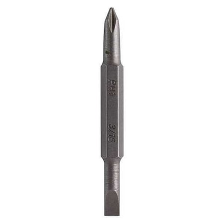 Insert Bit SAE 1/4" Hex #1/3/16" 2 1/2 by USA Jonard Screwdriver Bits