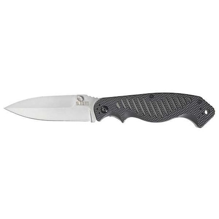 Tactical Folding Knife Dagger AUS8 Black by USA 5.11 Tactical Folding Knives