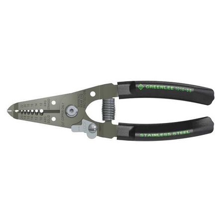 Wire Stripper 20 to 10 AWG 6 In Type 1916 SS by USA Greenlee Wire Strippers Crimpers Cable Slitters
