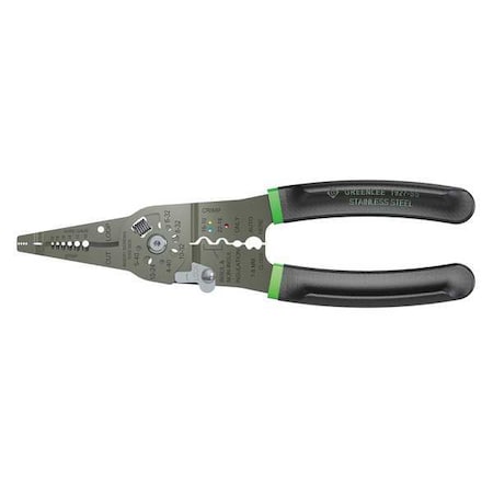 Wire Stripper 18 to 8 AWG 8 7/8 In by USA Greenlee Wire Strippers Crimpers Cable Slitters