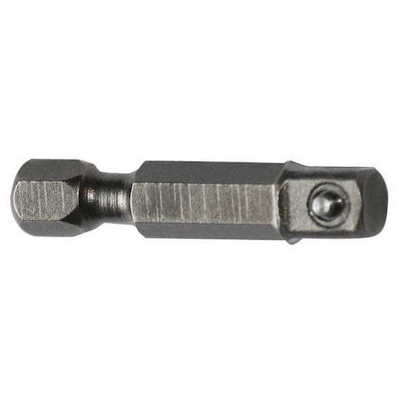 Socket Adapter 1/4 Hex 1/4 Sq 1 3/8" PK5 by USA Apex Screwdriver Bits