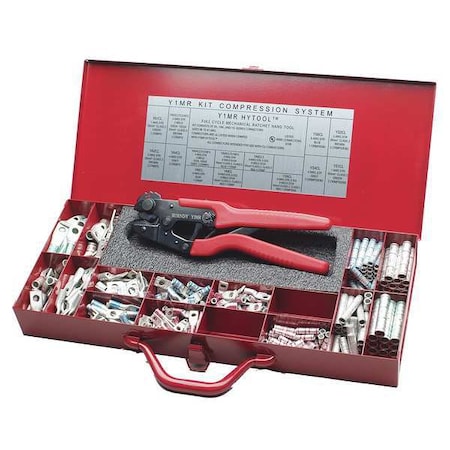 Crimper/Connector Kit 16 4 AWG 9 7/8" L by USA Burndy Cable & Wire Crimping Tools