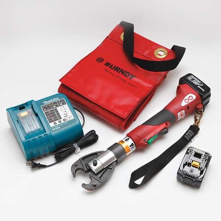 Battery Operated Crimping Tool Type PATMD66LI by USA Burndy Cable & Wire Crimping Tools