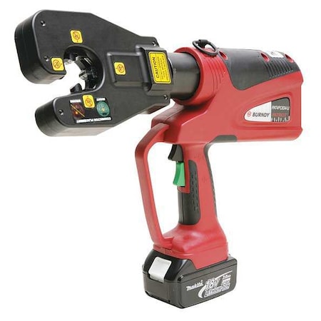 Battery Operated 4 Point Crimping Tool Type PAT4PC834LI by USA Burndy Cable & Wire Crimping Tools