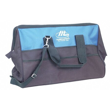 20" General Purpose Tool Bag 18 Pockets Black/Blue by USA Marshalltown Soft Sided Tool Storage Products