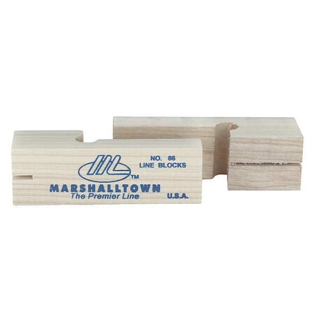 Line Blocks 3 3/4 In Hardwood Pair by USA Marshalltown Masonry Tools