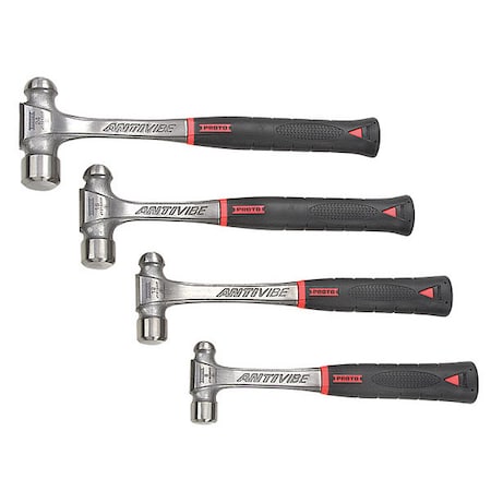 4 piece Ball Pein Hammer Set 8 24 oz. Steel Handle by USA Proto Ball Pein Hammers