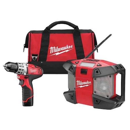 M12 Cordless Combination Kit 12V 2 Tool by USA Milwaukee Cordless Power Tool Combination Kits