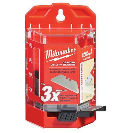2 Point Utility Blade 3/4" W PK50 Type 48 22 1954 by USA Milwaukee Utility Knife Blades