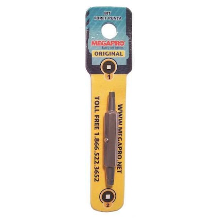 Insert Bit SAE 1/4" #1/#2 2 1/4" S2Steel Type SD1 2 C B by USA Megapro Screwdriver Bits