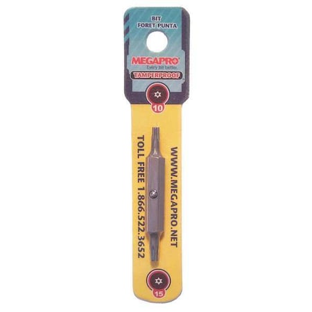 Insert Bit SAE 1/4" T10 T15 2 1/4 by USA Megapro Screwdriver Bits
