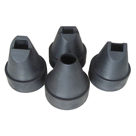 Nozzle Set Sandblasting 4 Piece Rubber by USA Speedaire Air Gun Nozzles & Accessories