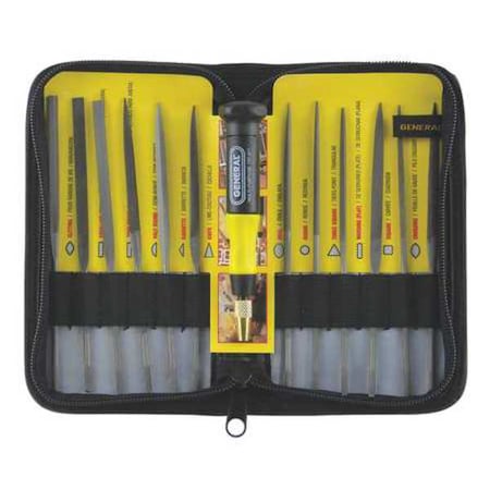 Needle File Set Swiss 5 1/2 In. L Type 707475 by USA General Tools Hand Files & Rasps