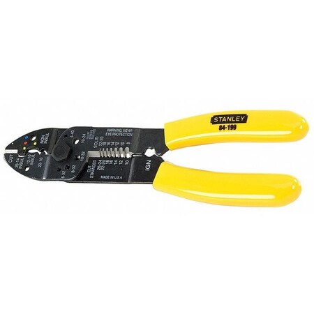Wire Stripper 26 to 10 AWG 8 In by USA Stanley Wire Strippers Crimpers Cable Slitters