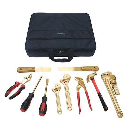 Hazmat Nonsparking Tool Set 10 pc. by USA Westward General Hand Tool Kits