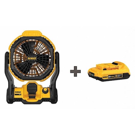 Jobsite Cordless Fan Kit Li Ion 20.0V by USA Dewalt Cordless Power Tool Accessories