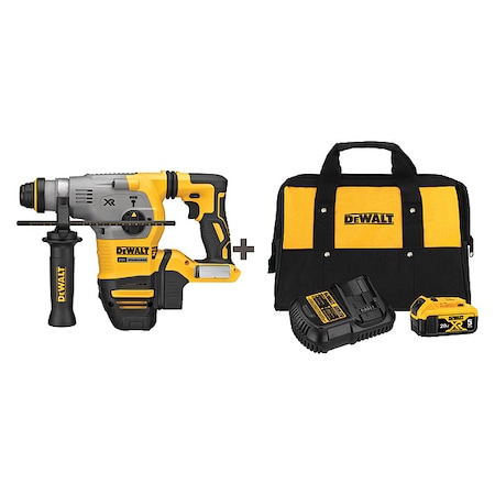 Cordless Rotary Hammer Kit L Handle 20V by USA Dewalt Power Demolition Rotary Hammers