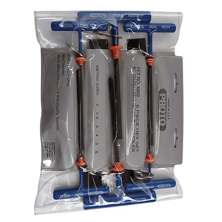 Hex Key Set Pieces 6 M2 Type J4969 TT by USA Proto Hex Key Sets