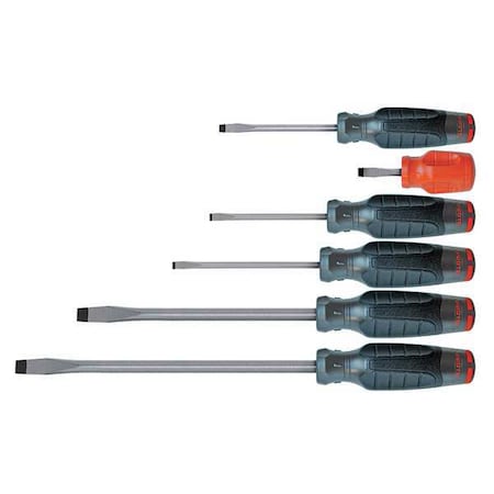 Screwdriver Set Phillips/Crosspoint 6 Pc Type J1206SP TT by USA Proto Screwdriver Sets