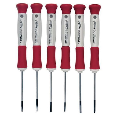 Precision Screwdriver Set Sl/Ph 6 pcs. Type XP600 by USA Xcelite Screwdriver Sets