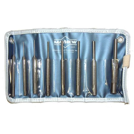 Drive Pin Punch Set Not Tether Capable Type 62060 by USA Mayhew Punch & Chisel Sets