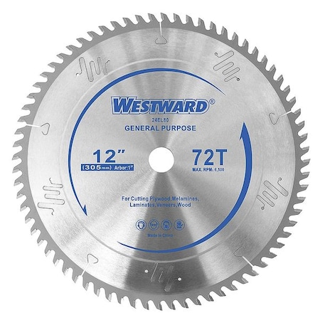 Circular Saw Blade 12 In 72T by USA Westward Circular Power Saw Blades