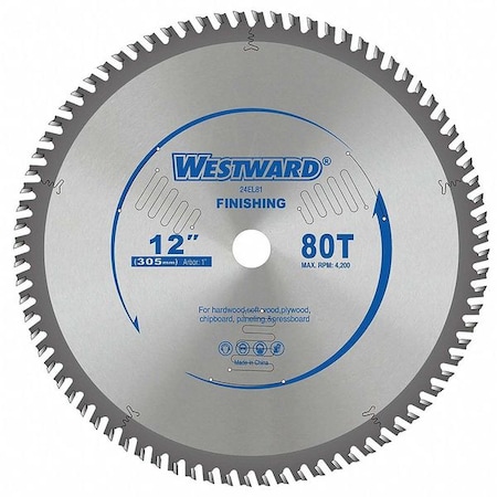 Circular Saw Blades 12 In 80T by USA Westward Circular Power Saw Blades