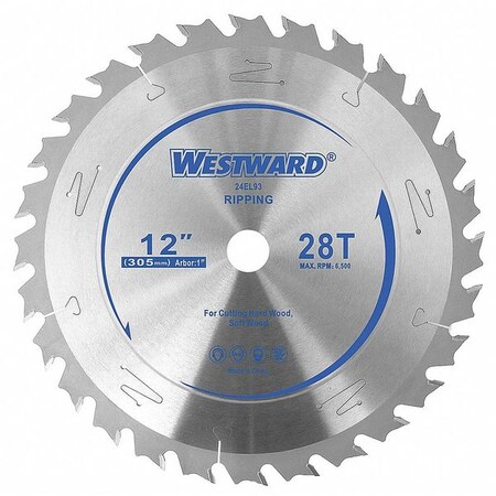 Circular Saw Blade 12 In 28T by USA Westward Circular Power Saw Blades