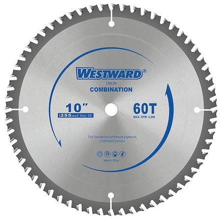 Circular Saw Blades 10 In 60T by USA Westward Circular Power Saw Blades