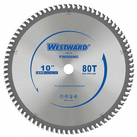 Circular Saw Blades 10 In 80T by USA Westward Circular Power Saw Blades