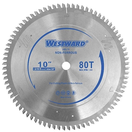 Circular Saw Blade 10 In 80T by USA Westward Circular Power Saw Blades