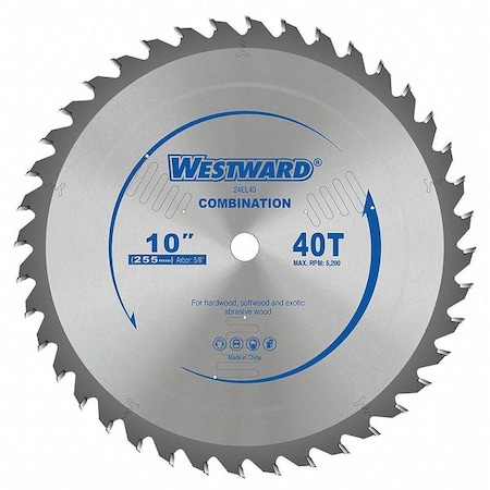 Circular Saw Blades 10 In 40T by USA Westward Circular Power Saw Blades