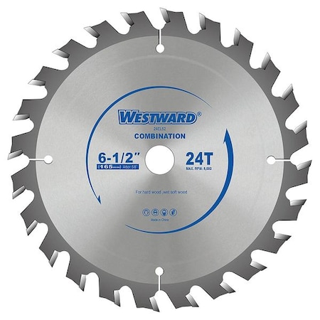 Circular Saw Blades 6 1/2 In 24T by USA Westward Circular Power Saw Blades