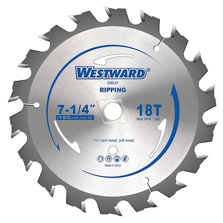 Circular Saw Blades 7 1/4 In 18T by USA Westward Circular Power Saw Blades