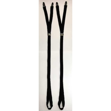 Shirt Stay Adjustable Black PK2 Type 9056B by USA Heros Pride Tool & Work Belts Aprons & Suspenders
