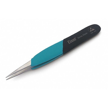 Tweezers Antimagnetic Serration by USA Erem Inspection & Retrieving Tweezers