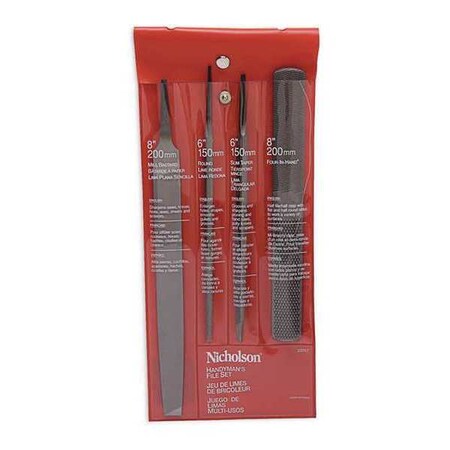 File Set4Pchandy Man Ho by USA Nicholson Hand Files & Rasps