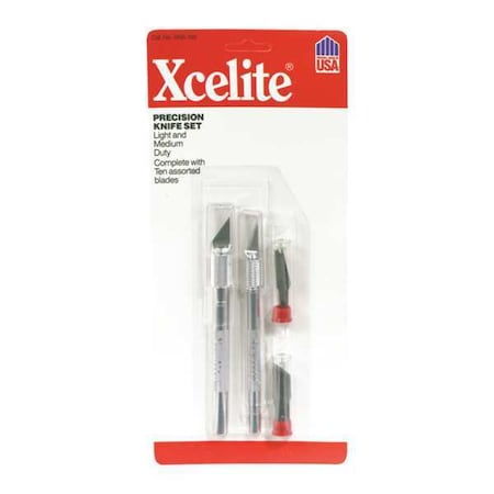 2 Piece Light And Medium Duty Knife Set by USA Xcelite Hand Tool Master Sets