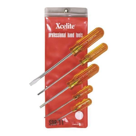 5Piece Round Blade Screwdriver Set S by USA Xcelite General Hand Tool Kits
