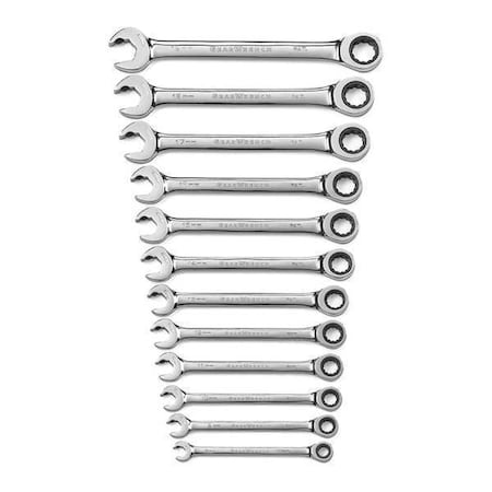 Ratcheting Open End Wrench Set 15 Deg by USA Gearwrench Combination Wrench Sets