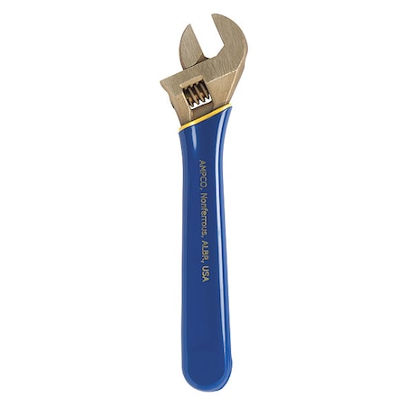Adj. Wrench Ins. Nonspark 8" 1 1/8" Cap. by USA Ampco Adjustable Wrenches