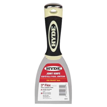 Joint Knife Flexible 3" Carbon Steel by USA Hyde Putty & Joint Knives Spatulas Scrapers