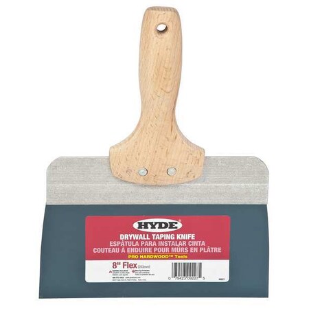 Taping Knife Flexible 8" Blue Steel Type 9227 by USA Hyde Taping Tools Trowels & Floats