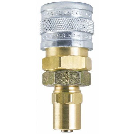 Wing Nut Sries Plug Brss w/o Flng 1 1/2 by USA Breco Pneumatic Hose Quick Connect Fittings