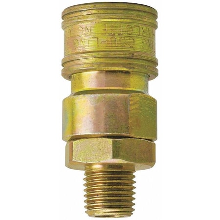 Manual Socket Female Thread 1/4" FPT by USA Breco Pneumatic Hose Quick Connect Fittings